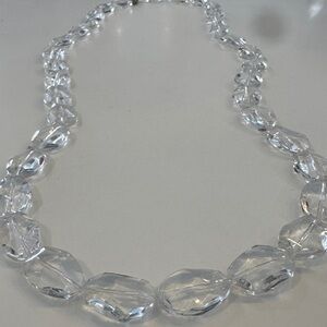 Elegant Clear Beaded Necklace